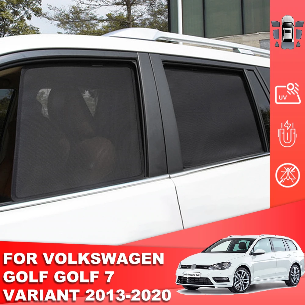 

Для Volkswagen VW Golf 7 Variant 2013-2020 Магнитный автомобильный солнцезащитный козырек на лобовое стекло, шторка на заднее боковое детское окно, солнцезащитный козырек