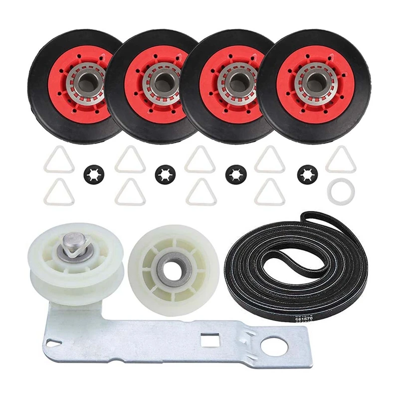 Top Sale 4392067 Dryer Repair Kit &W10837240 Dryer Idler,279640 Idler Pulley Compatible Whirlpool,Replaces 4392067VP 80047 58763