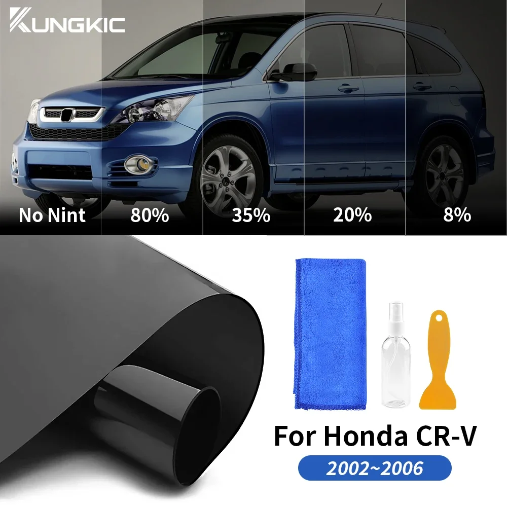 

Pre Cut Window Tint Film for Honda CRV 2002-2006 Solar UV Protection Privacy Sticker All Sides