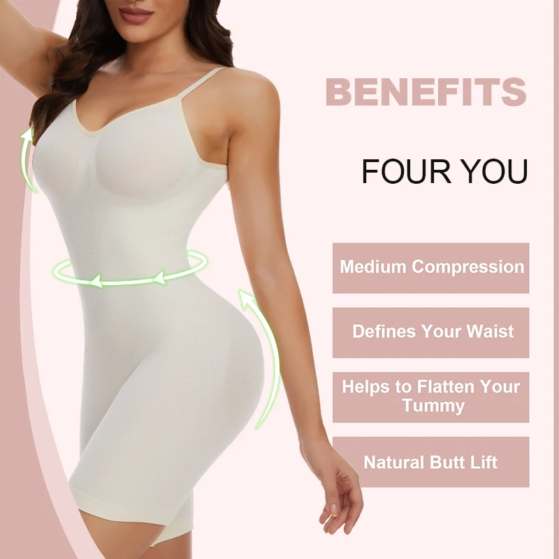 Seamless Bodysuit Shapewear Women Mesh Butt Lifter Thigh Slimmer Smooth Body Shaper Low Back Backless Slimming Flat Belly Corset