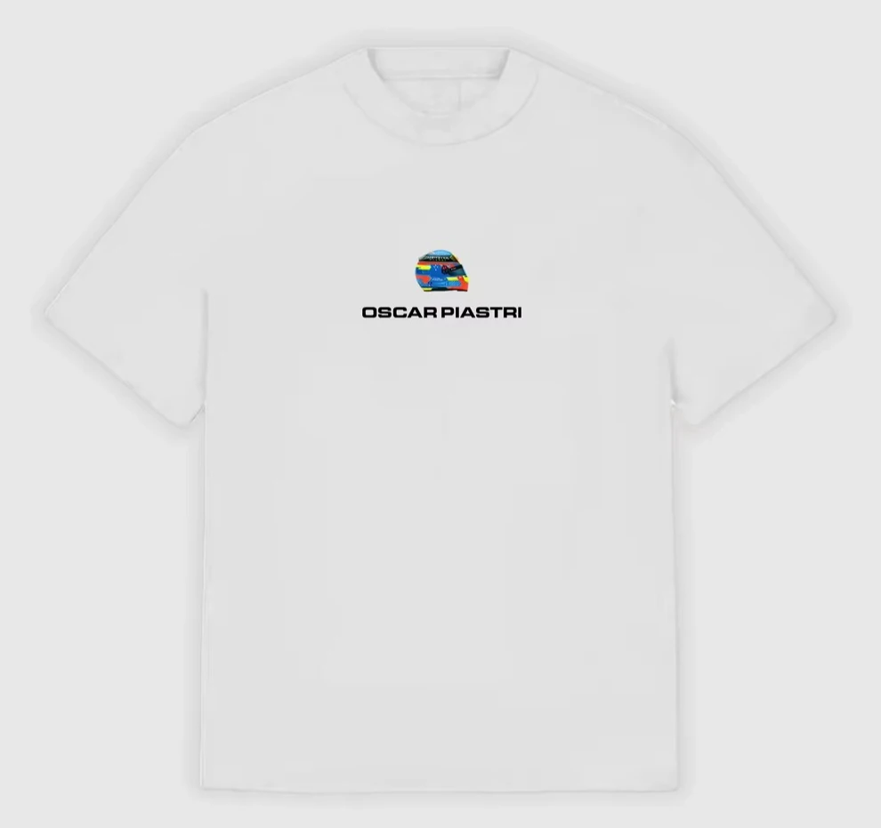 

Lando Norris Regular Shirt Cotton Flat Alphabet Printed Top T-Shirt Summer New Light and Thin Men's and Women's Top Short Sleeve
