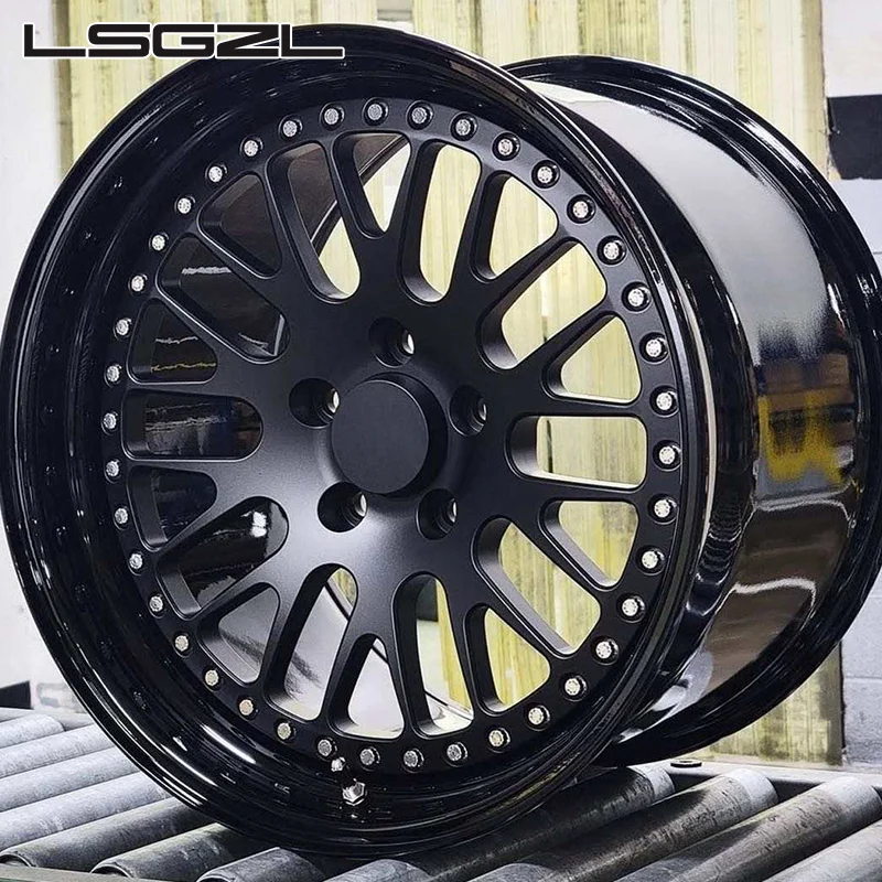 2 Piece Forged Satin Black 19 20 Inch 5X112 5X120 5X120.65 for BMW G87 M2 M3  M5 Corvette Z06 C7 C8 Audi Rs6 R8