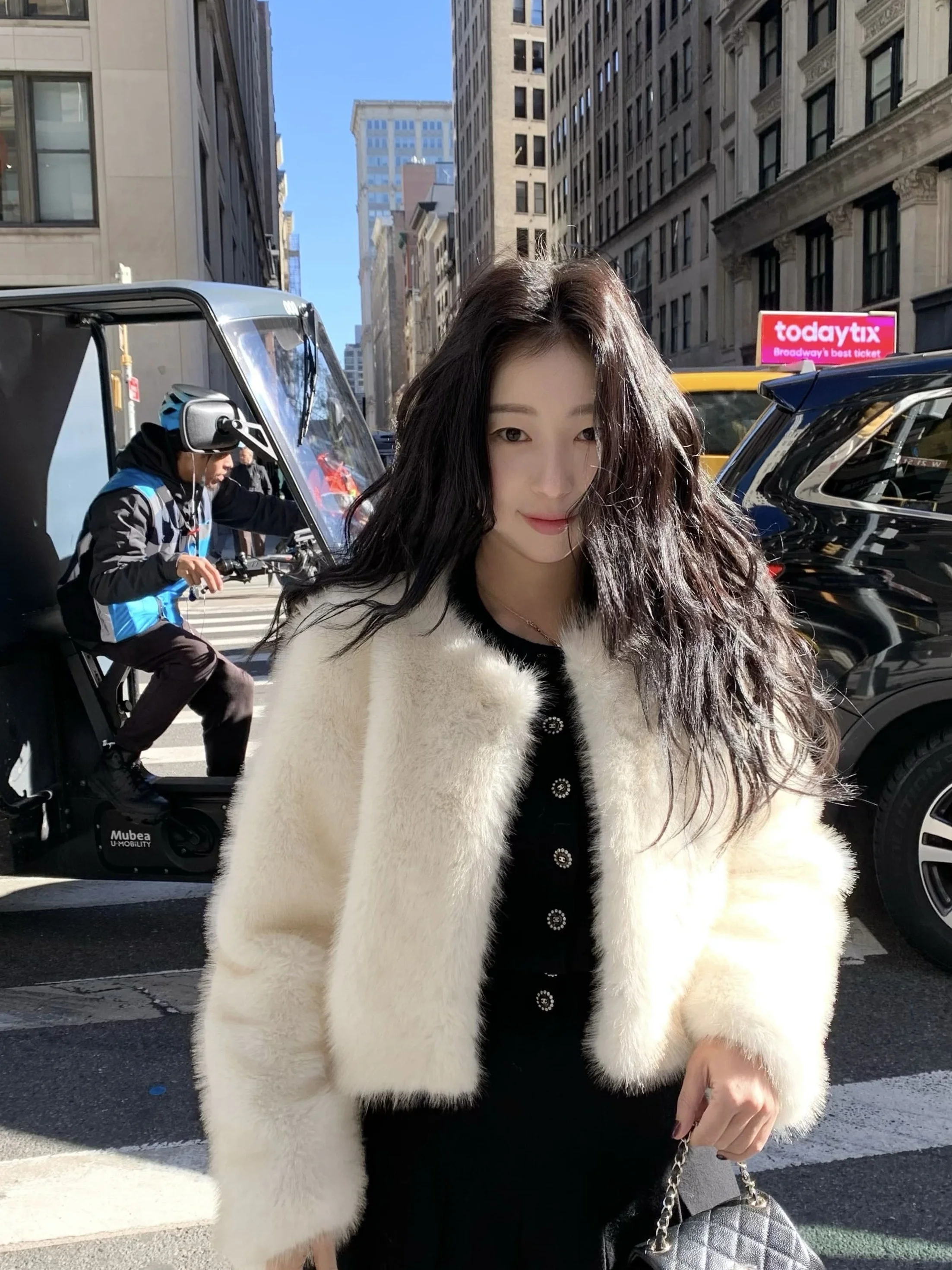 

Корейский Sle ort круглый Ne пушистый экологически чистый меховой курт женское зимнее пальто милое молодежное Ele универсальное женское пальто среднего года