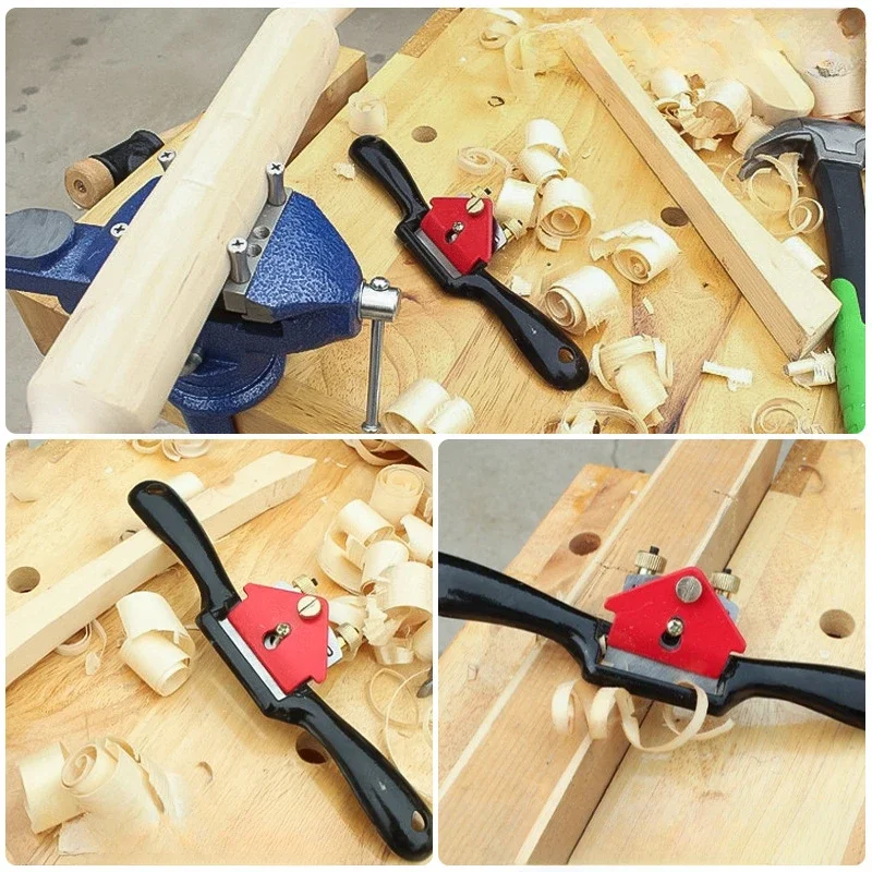 Manual Wood Planers Deburring Adjustable Plane Spokeshave Push Slotted Planer Trimming Hand Tools