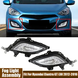 Car Front Bumper Fog Light, Fog Lamp Frame Fit For Hyundai Elantra GT i30 2012-2016 86563A5030,86564A5030,92201A5100,92202A5100