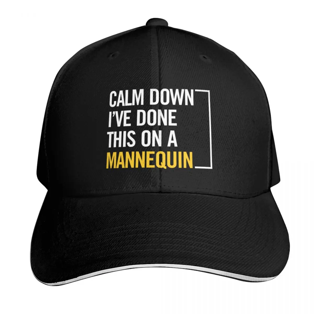 Calm Down I've Done This On A Mannequin Baseball Cap Sun Protection UPF 50+ Breathable Mesh Back Adjustable Buckle Closure