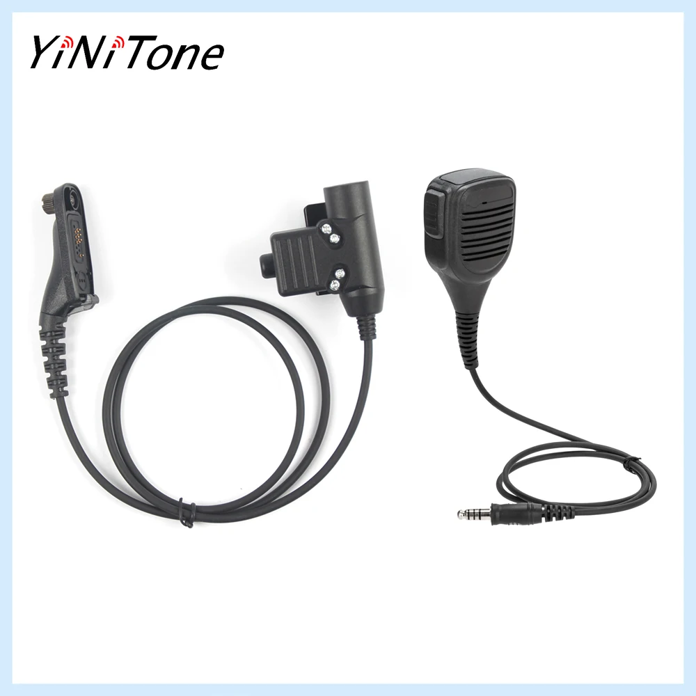 

Ham Radio 7.1mm NATO Adapter Speaker Microphone with U94 PTT For Motorola XiR P8268 8260 APX 7000 8000 DP3400 DP3600 DGP4150