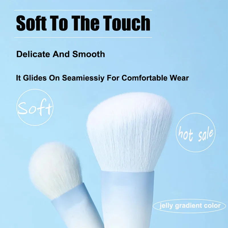 

Набор из 10 кистей для макияжа с мягкой щетиной Премиум-синтетика с сумкой Кисть для теней для век Кисть для тональной основы для красоты лица