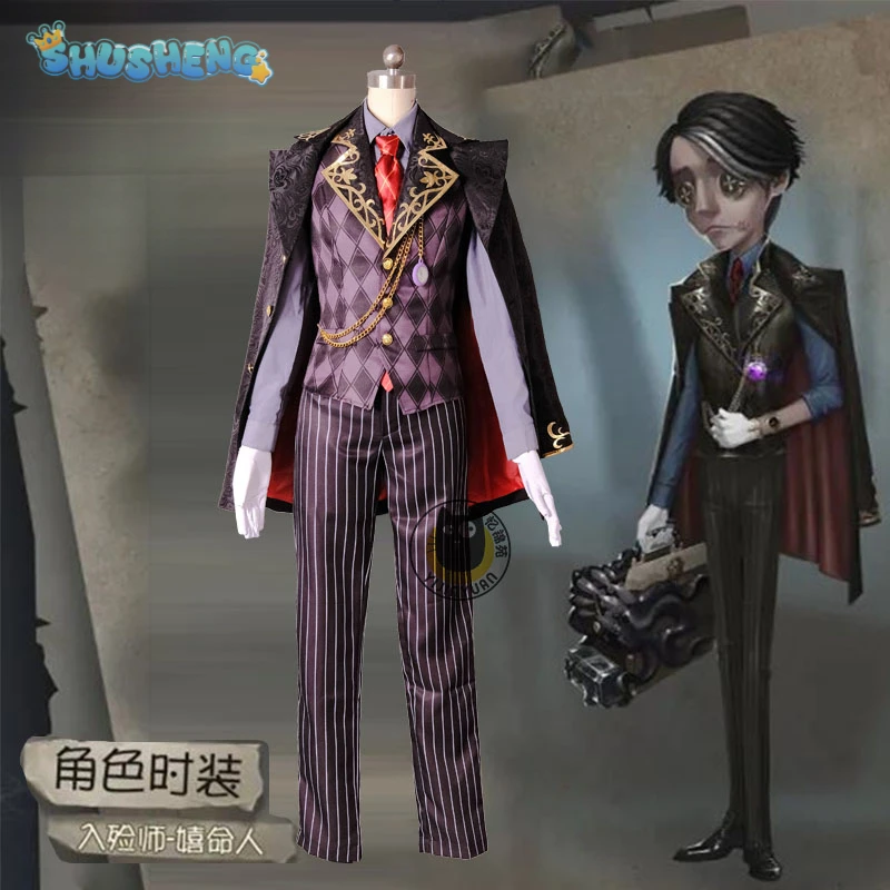 Aesop Carl Anime Game Identity V Cosplay Costume Clothes Wig Uniform men and women Cosplay Halloween Party  IN STOCK