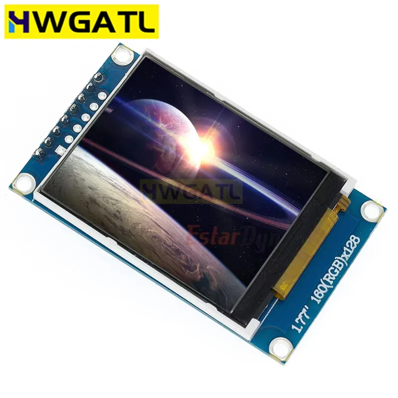 1,77 1,8 Zoll TFT-LCD-Modul LCD-Bildschirm SPI seriell 51 Treiber 4 IO-Treiber TFT-Auflösung 128 * 160 1,8 Zoll TFT-Schnittstelle