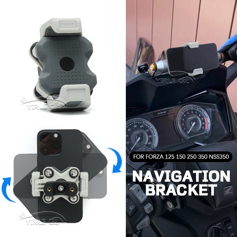 

For HONDA NSS350 FORZA350 FORZA125 150 250 Phone Holder Stand Navigation Stand Shock Absorber Phone Stand Motorcycle Accessories