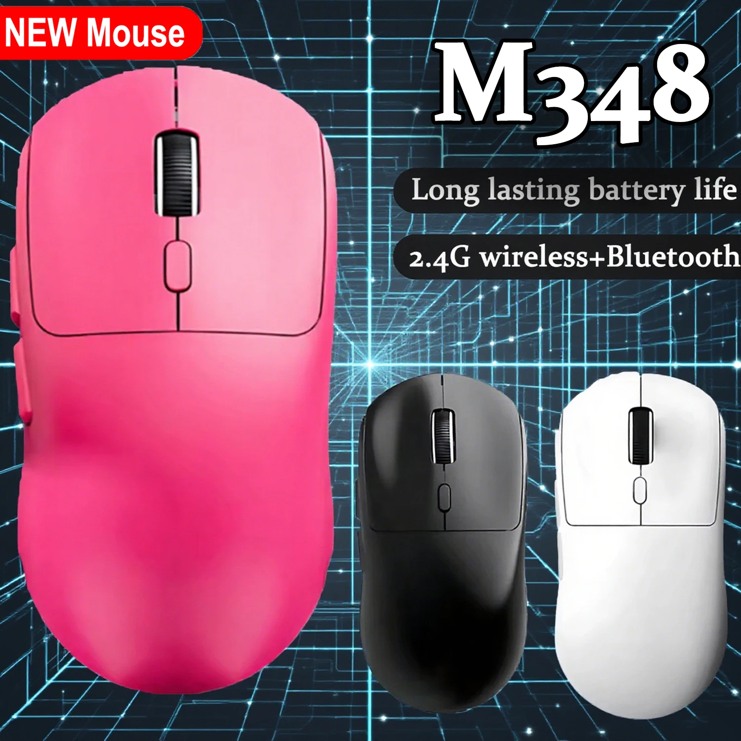 2.4G ماوس لاسلكي صامت مع استقبال USB قابل للتعديل DPI 1600 مريح الفئران الصامتة ملحقات الكمبيوتر المحمول #1