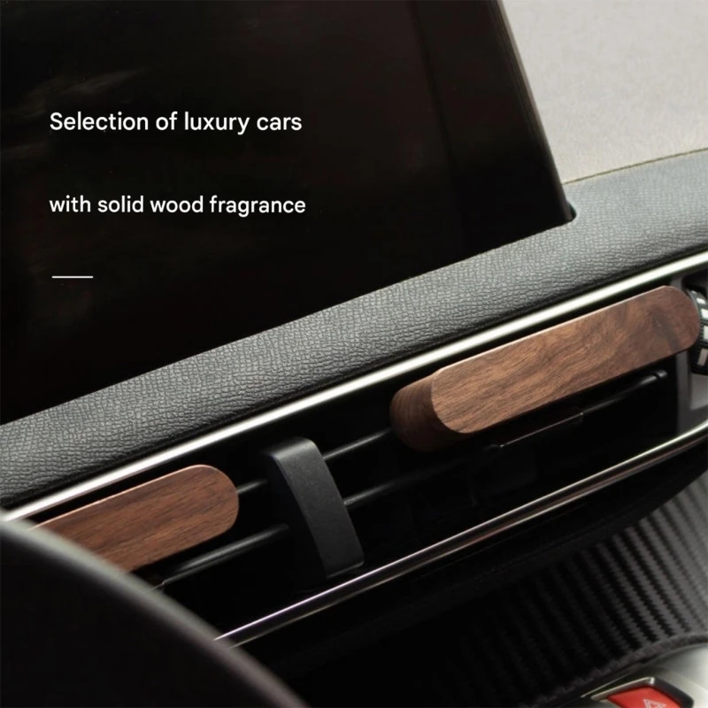Car Air Freshener Aromatherapy Diffuser Car Wooden Air Conditioner Aromatherapy Diffuser Long Lasting Air Purifier  Decoration