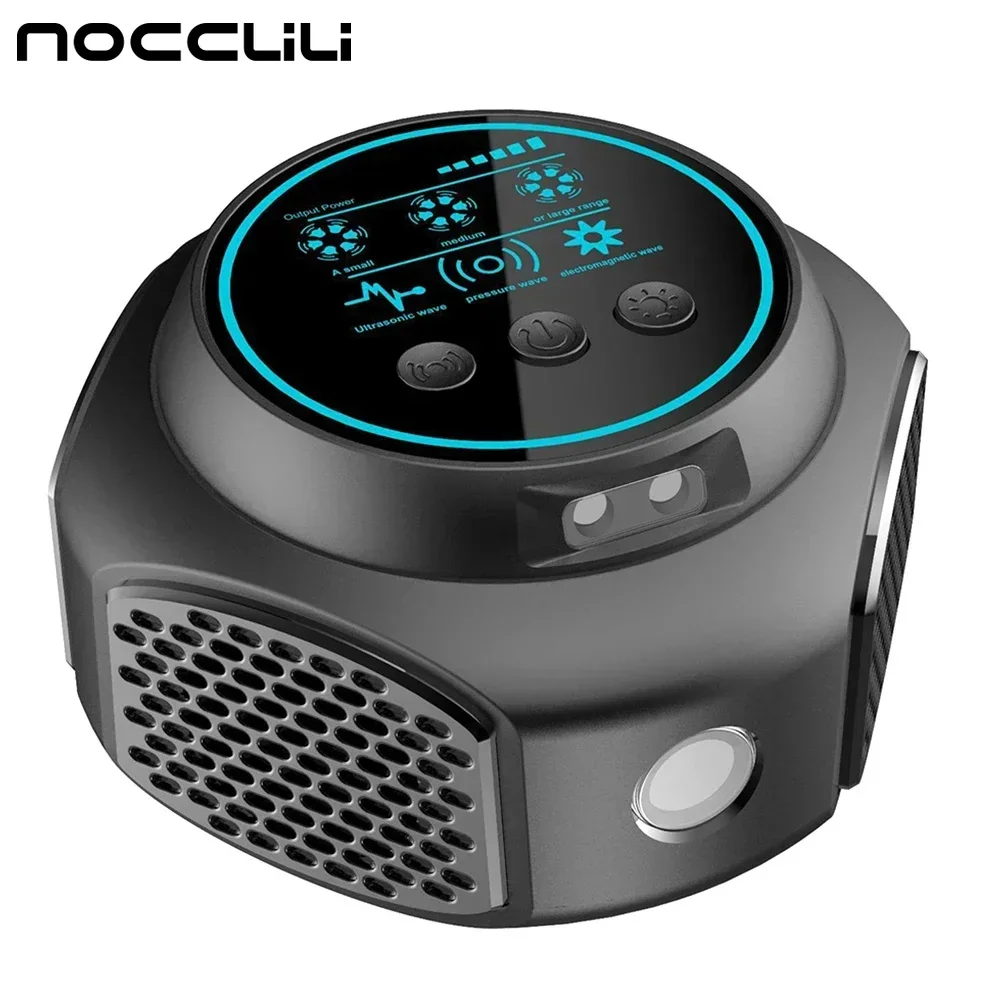 Ultrasonic Rodent Repellent 4 in 1 360 Degrees Electronic Rat Repeller Effectively Repels Flies Cockroaches Mosquitoes Indoor