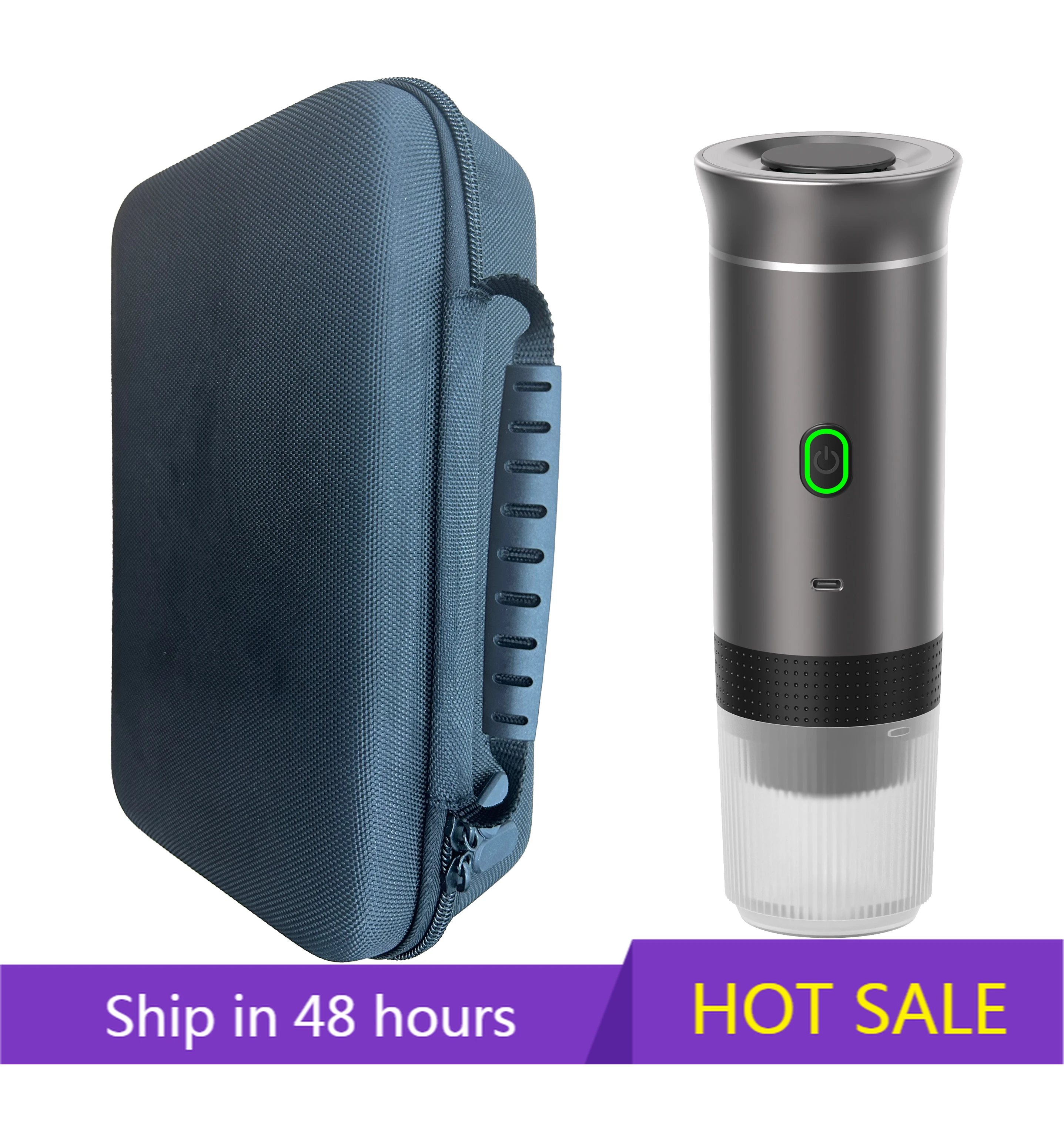 

POWER LEAPHome Travel Automatic Machine Cold Hot Brewing Cafe Heating Water 3 In 1 Portable Mini Espresso Handheld Coffe