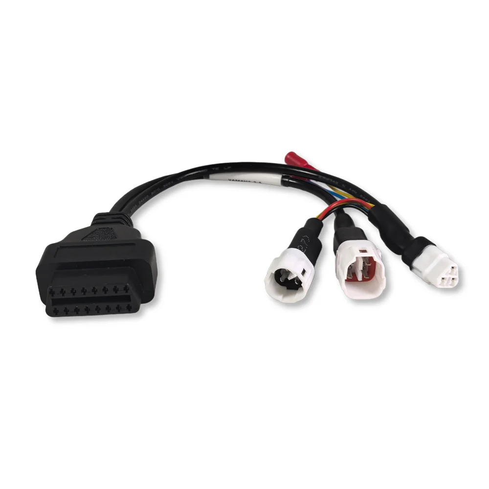 For Yamaha 3pin +4pin for Honda 4pin Motorcycle Cable 3IN1 Motor Extension Cable OBD Diagnostic Connector Adapter