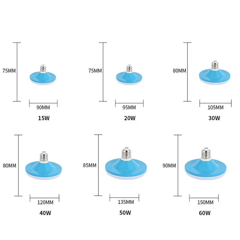 Led Lamp Super Bright 12W 15W 20W 30W 50W 220V UFO Leds Lights Indoor Warm White Lighting Table Lamps Garage Light