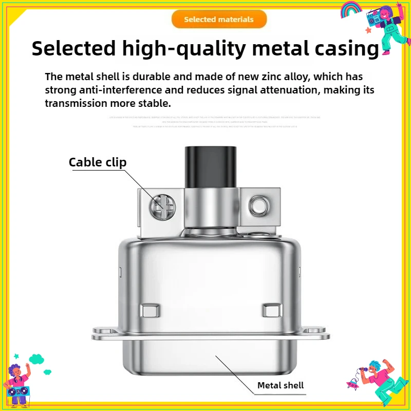 57 Series Centronics Connector Male Female CN14/24/36/50P Ribbon Computer Printer Cable Mount Adapters with Mental Cover