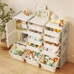 Children's toy storage cabinets, household storage shelves, living room bedrooms, large-capacity storage cabinets, baby