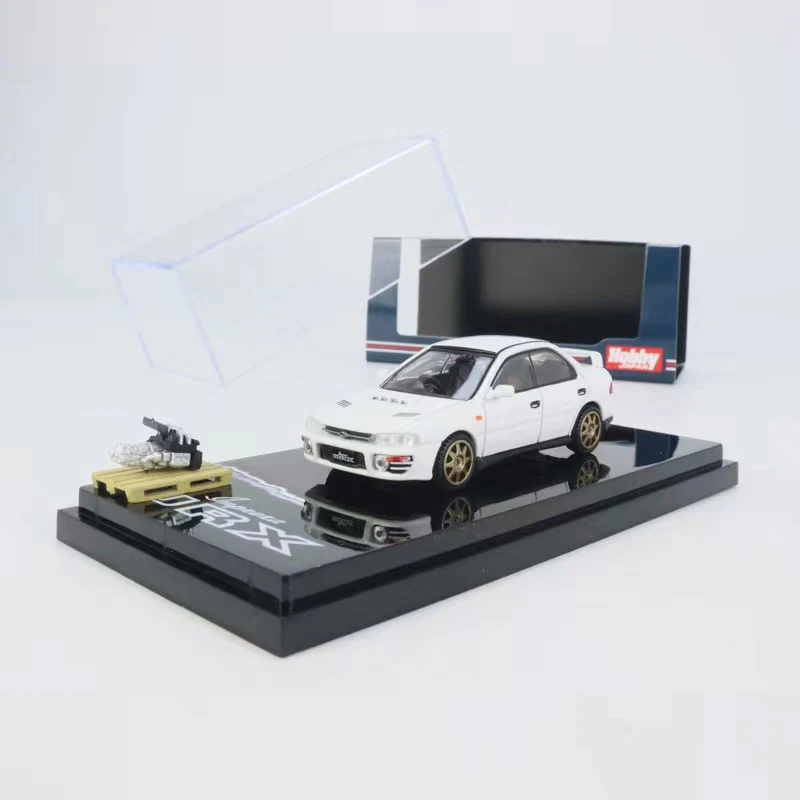 Hobby Japan 1:64 Model Car Suba Impreza Ver1.0 (GC8) WRX STi Version II -Sports Blue & White