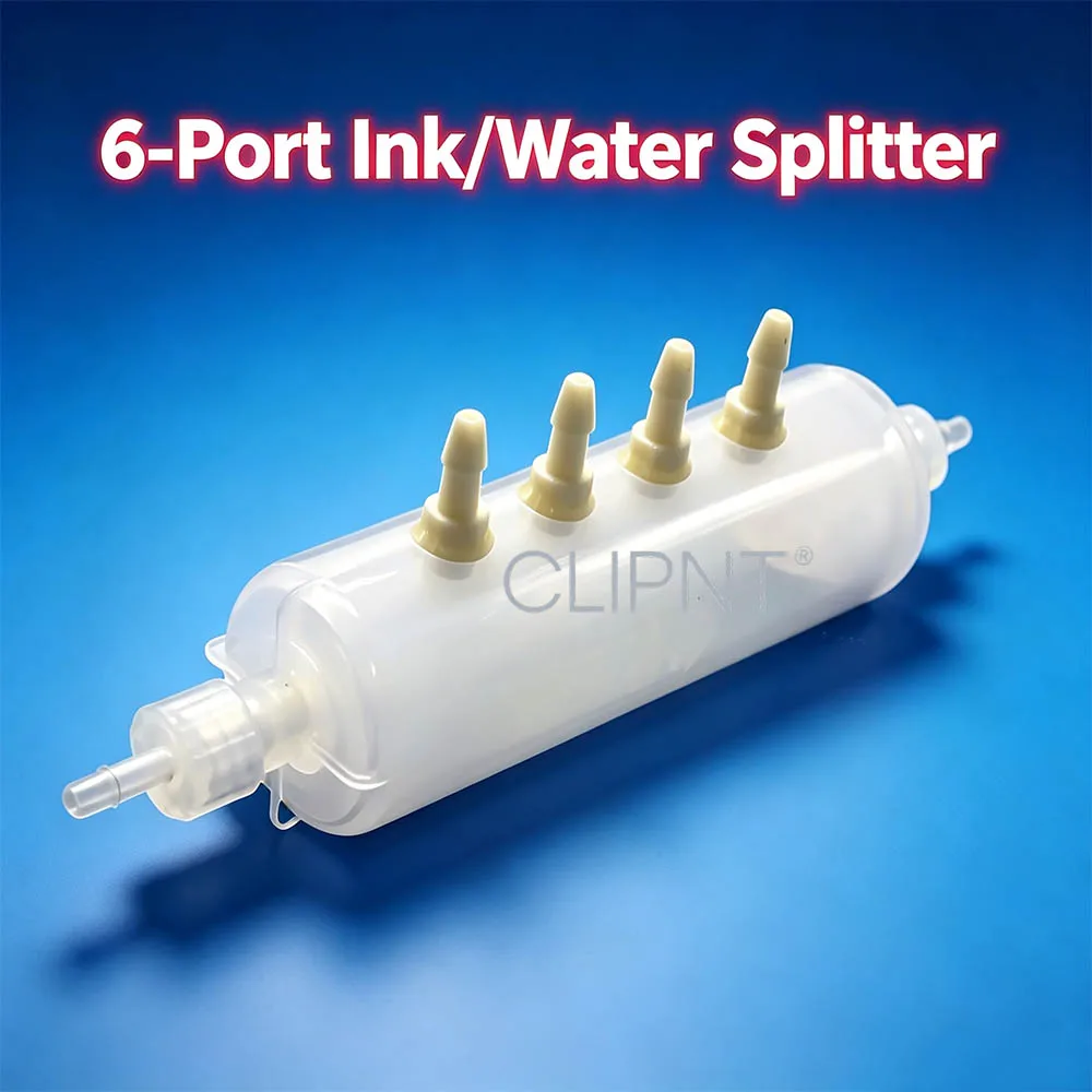 1PC XP600 4720 I3200 Printhead DTF DTG L1800 White Shunt Printer Ink Circulation Splitter Filter Buffer Bottle