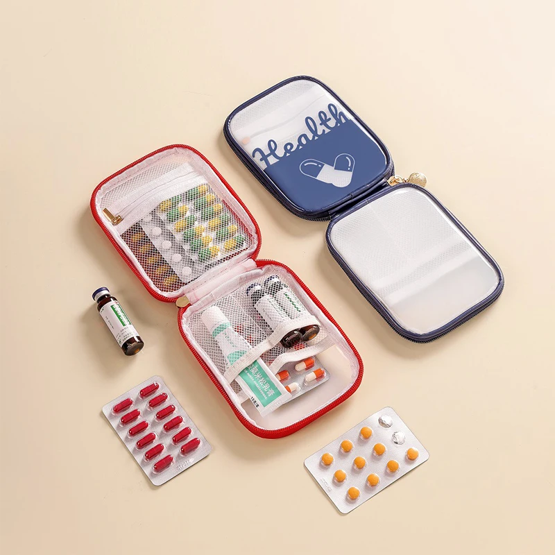 1/2Pcs Large Capacity Emergency Empty Medical Bag Travel Essential Portable First Aid Kit Bag Household Medicine Storage Bag Set