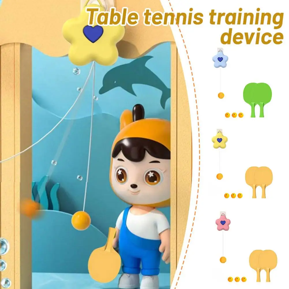

Hanging Table Tennis Trainer Adjustable Self-training Indoor Parent-child Game Sports Interactive Outdoor Kids Toy A2N5