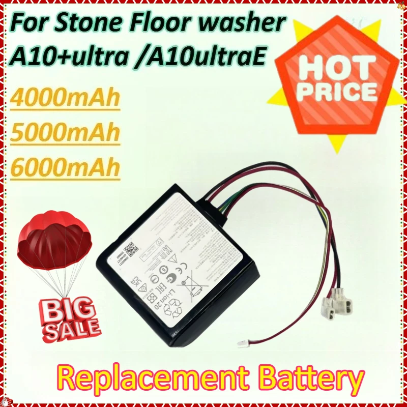 

Replacement Battery 21.6V 6000mAh for Stone Floor Washer Scrubber Roborock A10ultraE/A10+ultra Rechargeable Batteries