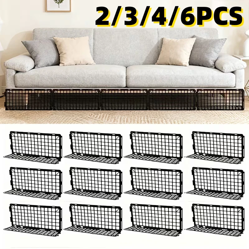 2/3/4/6PCS  Set Sofa Bed Bottom Cover Panel Gap Isolation Tape, Nail-Free Installation Anti-Toy and Debris Rolling in