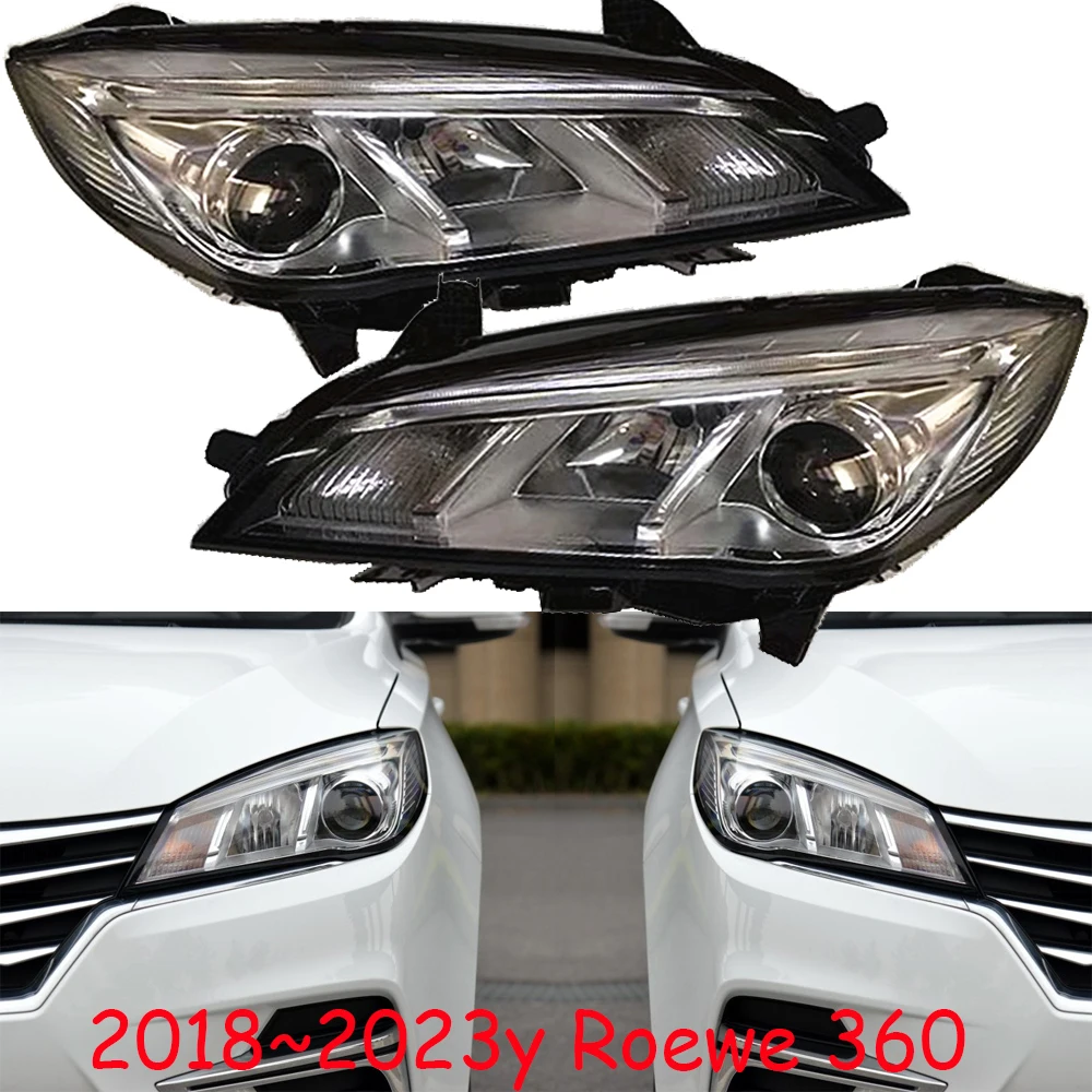 1pcs car bumper Roewe350 headlamp for Roewe 360 headlight 2018~2023y car accessories head lamp Roewe 360 fog lamp