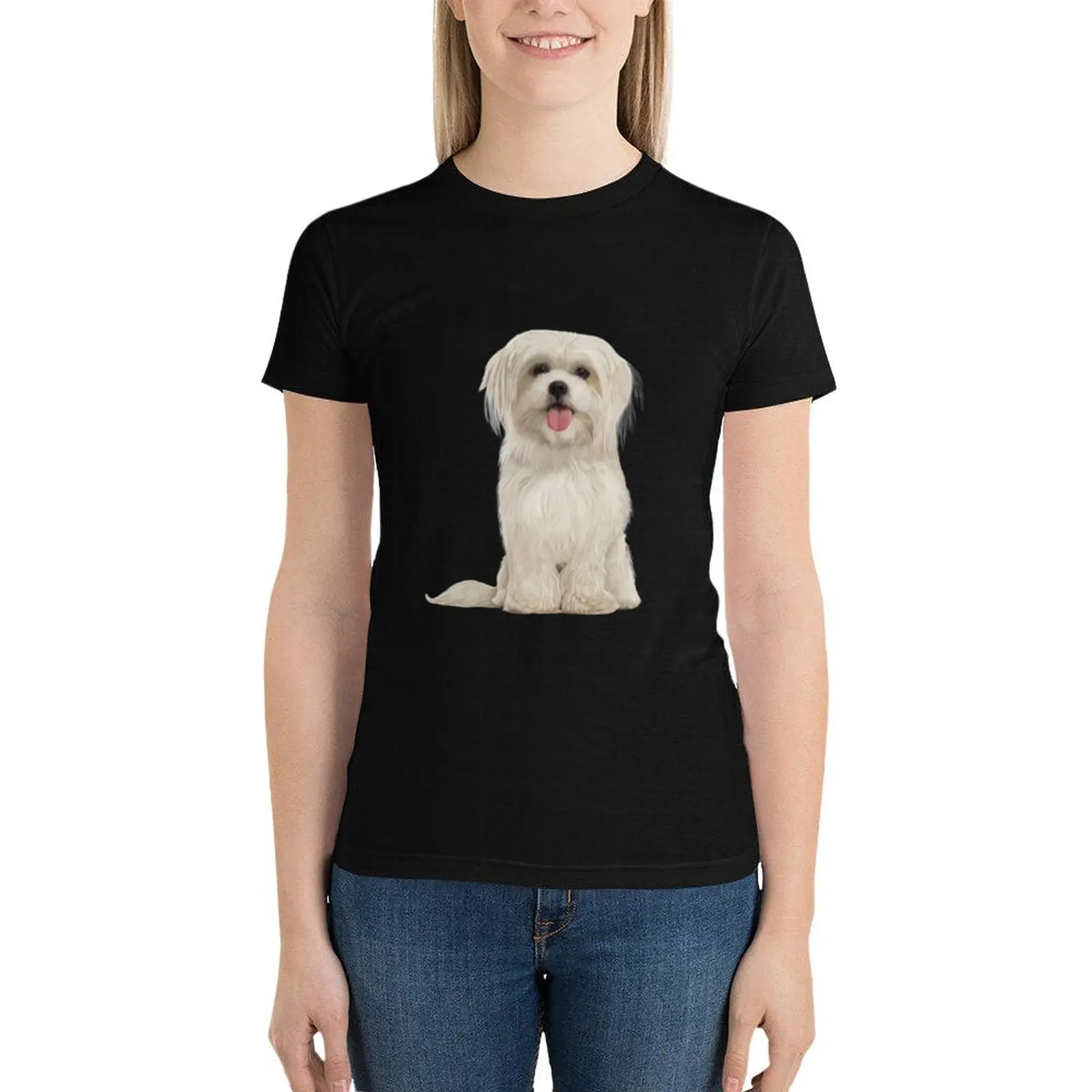 Havanese puppy T-Shirt kawaii clothes Aesthetic clothing korean fashion tshirts woman