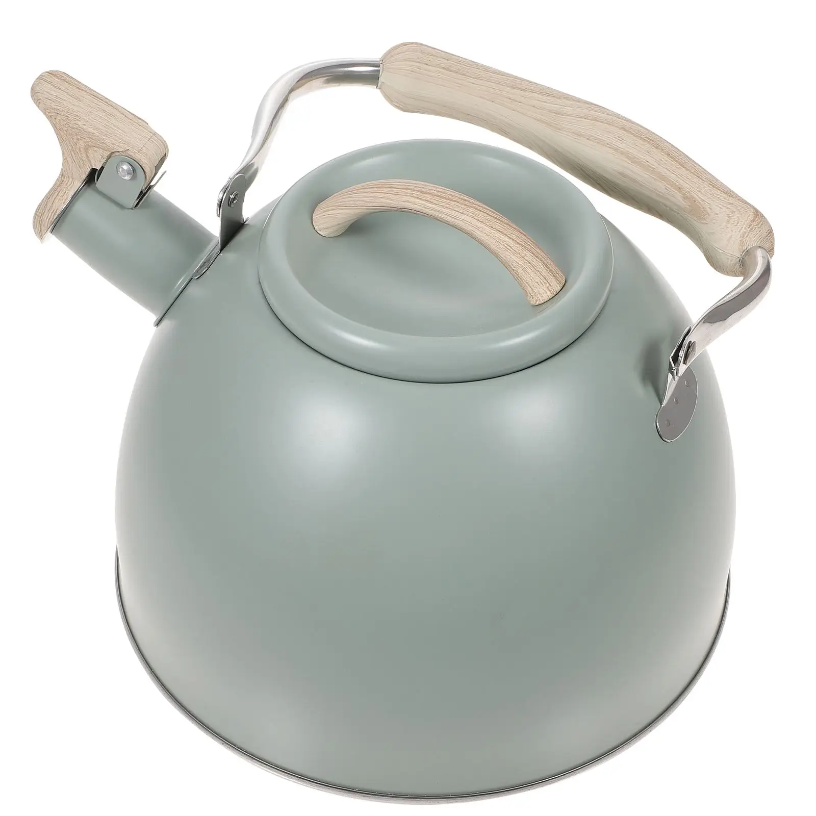 

Stainless Steel Whistling Tea Kettle Portable Stovetop Rustproof Daily Use Water Kettle Household Tea Pot Suitable Induction