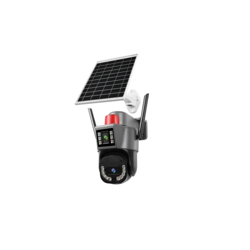 

Solar Energy 4MP CMOS IP Camera IP66 Waterproof Color Night Vision WIFI Human Tracking AOV Function Cloud Storage (8000mAh)