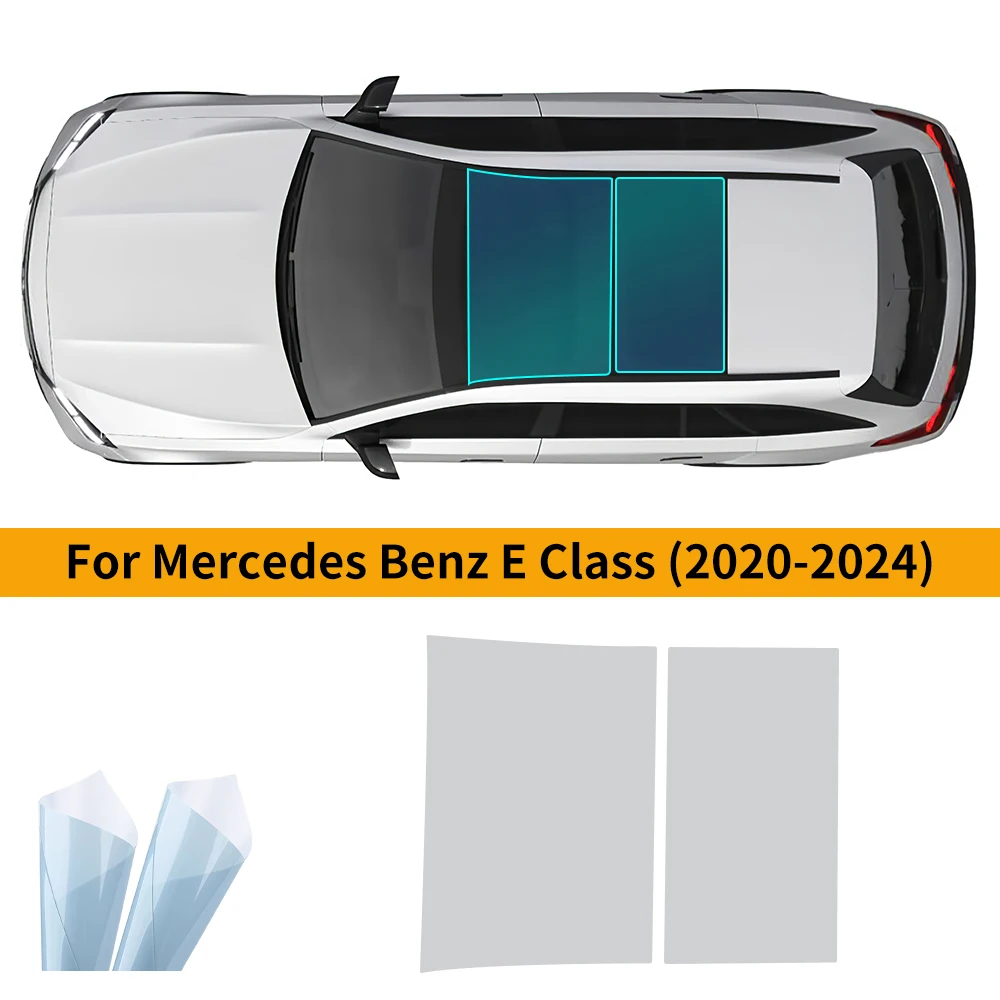 For Mercedes Benz E Class W214 2022 2023 2024 Car Window Sunroof Sticker Roof Film Ice Armor Sunshade Film Decal Modification