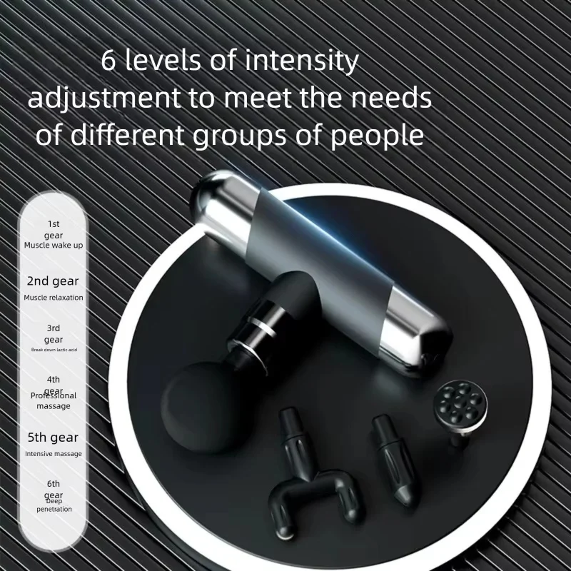 Mini Fascia Gun Handheld Electric Muscle Massager Single Head for Neck Cervical Body Muscle Relaxation Fitness Relief