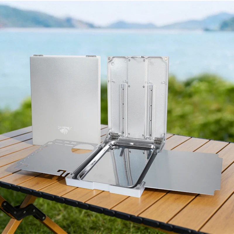 Multifunctional folding art box, aluminum alloy art box with three-legged stand, portable sketching and oil painting box - view 2