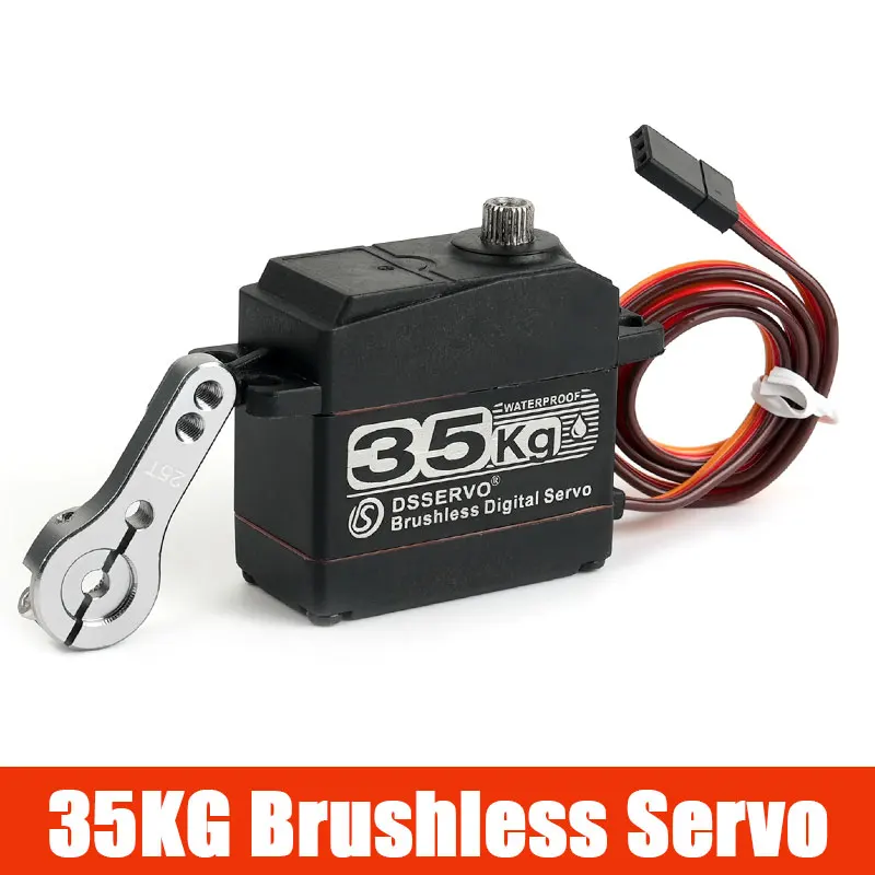 

BLS3235 35KG Digital Servo Waterproof High Torque Full Metal Gear 25T Arm for 1/8 1/10 1/12 RC Crawler Car Boat Robot DIY Toys
