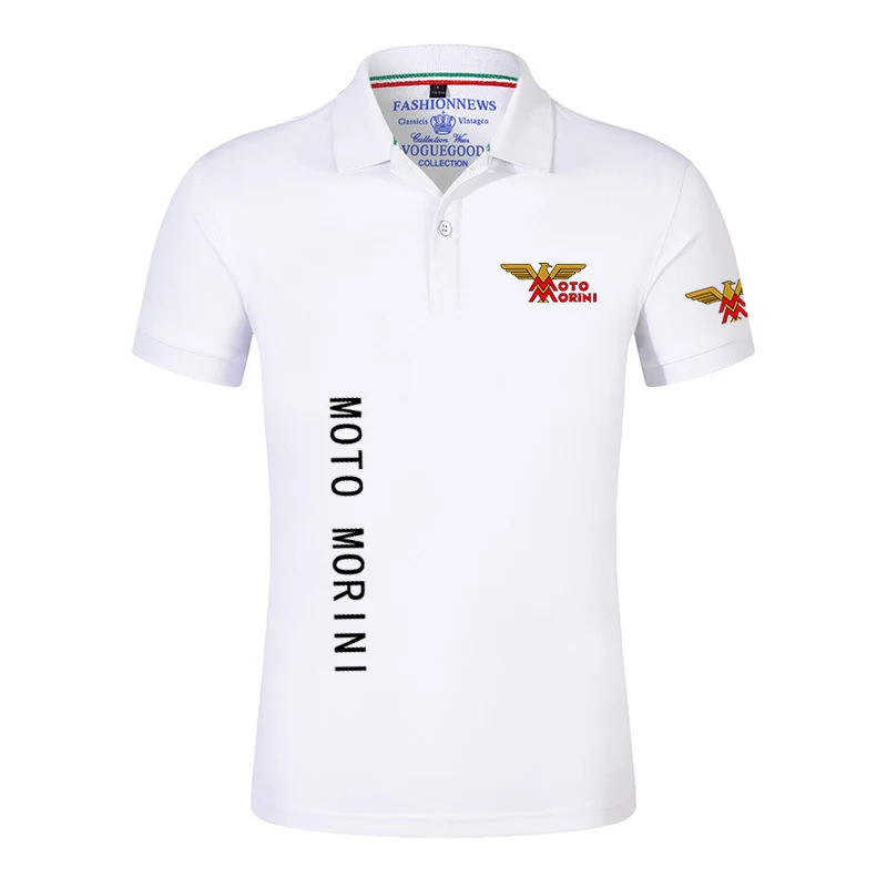 Harajuku 2024 Moto Morini Men's New Summer Hot Breathable Polo Shirts Printing Short Sleeve Comfortable Tops