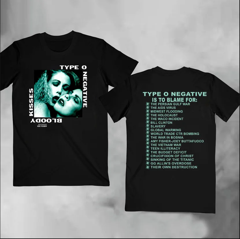 Type O Negative 1993 Bloody Kisses Band Touring T-shirt