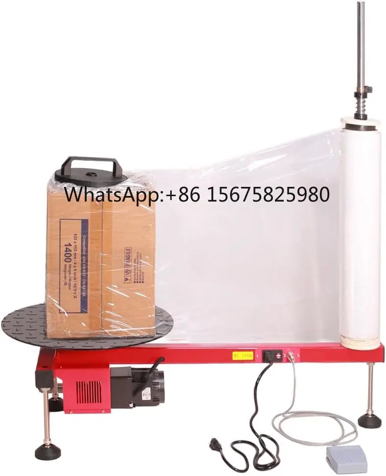 Semi-Automatic Electric Stretch Film Dispenser 27.5 Inch 70cm Desktop Wrapping Machine