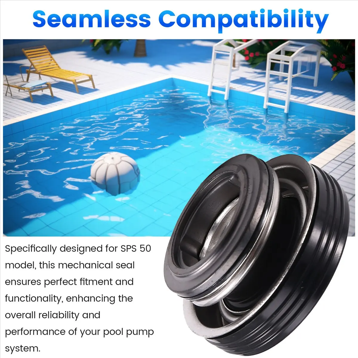 T22C Mechanical Seal for SPS25 SPS50 SPS75 SPS100 Pool Pump Replacement Part