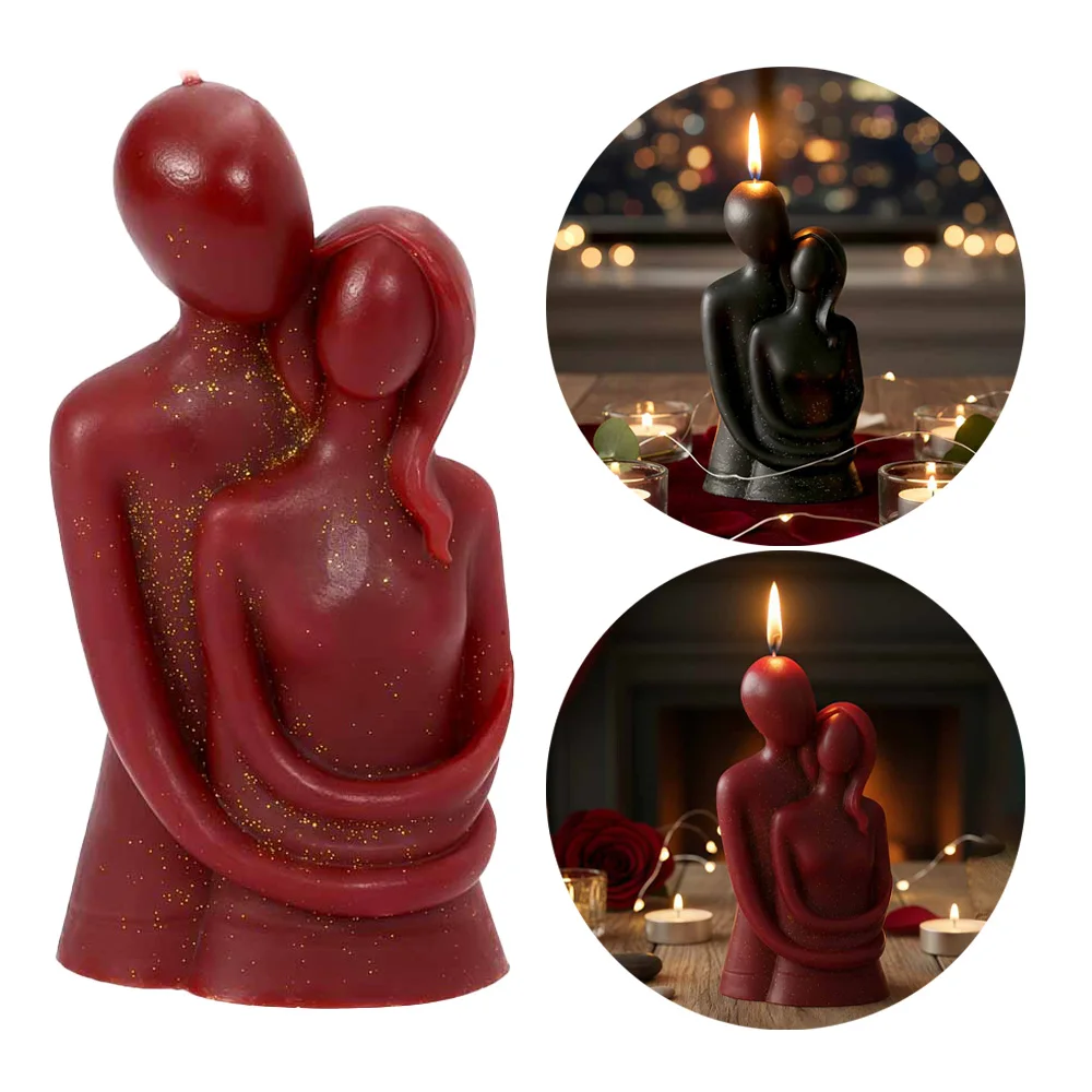 

48°C Low Temperature Aromatherapy Candles Couples Embrace Scented Candles Soy Wax Candles for Valentine's Day Gift Home Decor