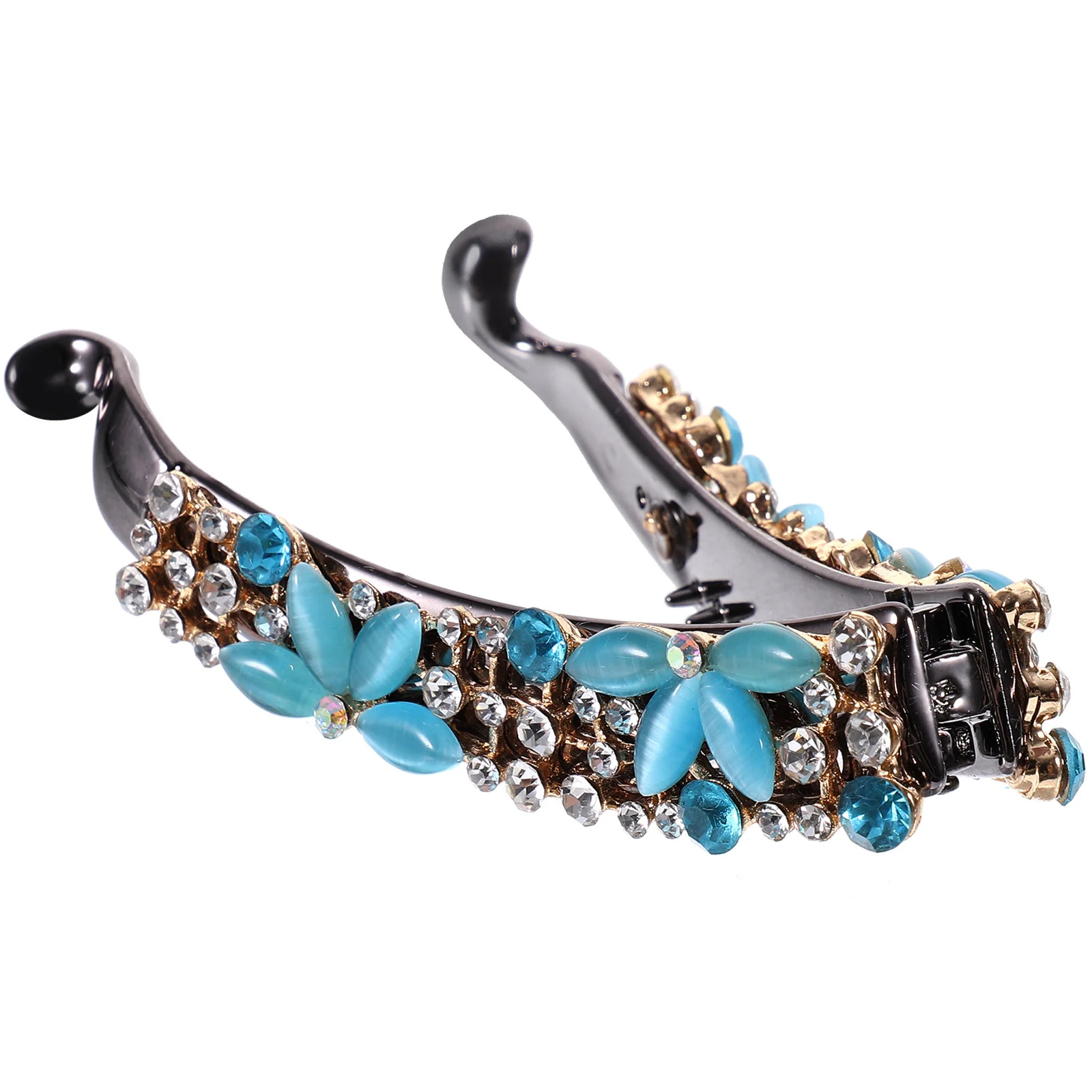 

Durable Rhinestone Banana Clip for Women Comfortable Touch Hair Accessory for Long Time Use Versatile Styling Tool