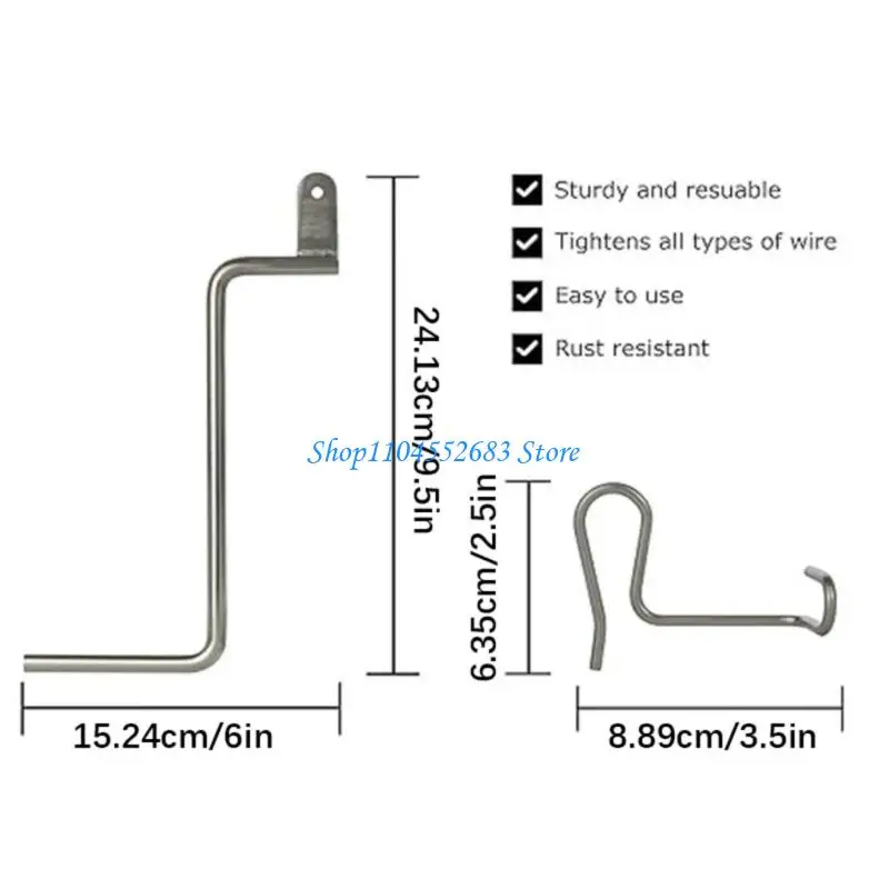 Y6GD ที่หนีบลวดชุบสังกะสีสำหรับงานหนักและที่จับแบบปรับได้สำหรับรั้วฟาร์ม