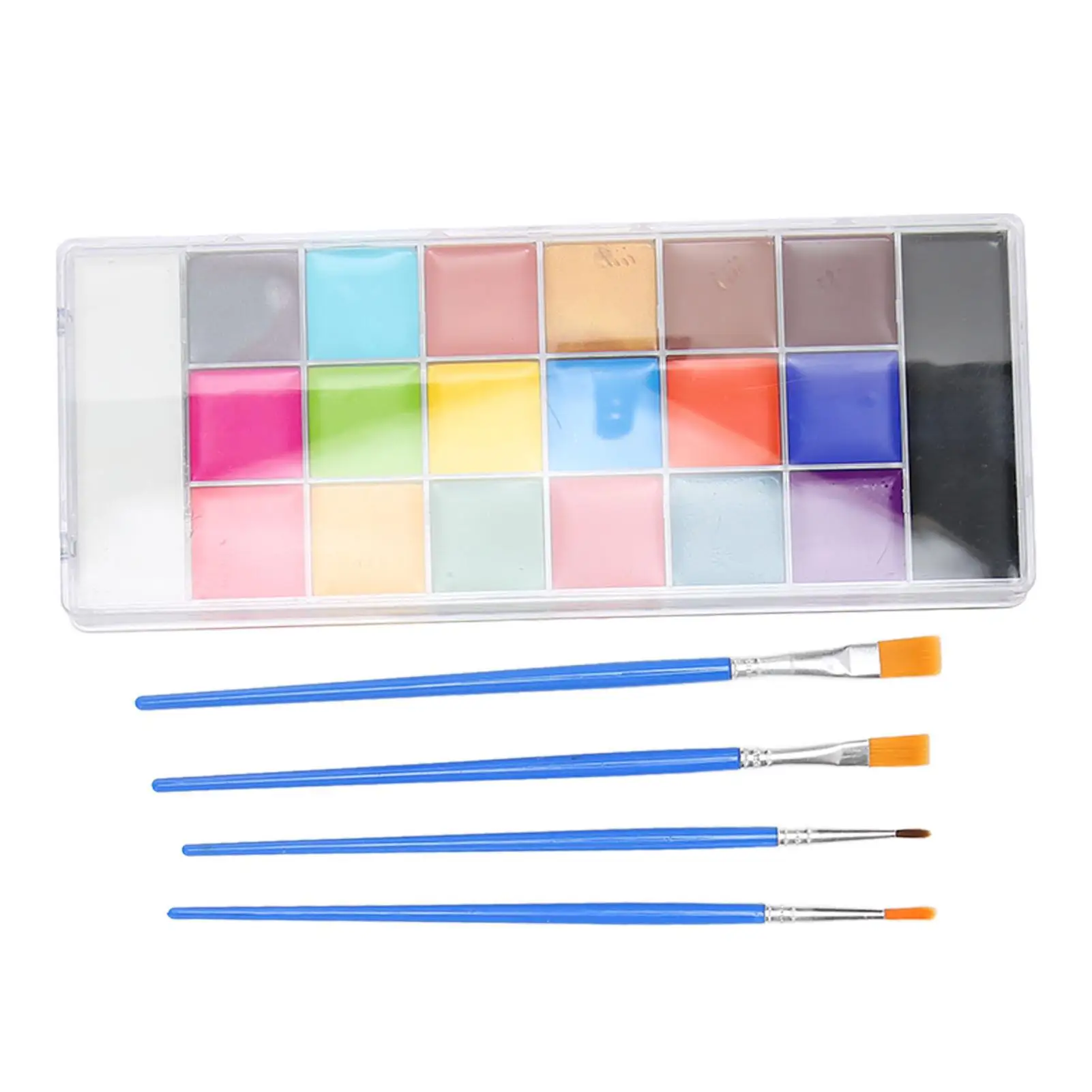 Kit de peinture pour le visage et le corps, palette de crème pour cosplay professionnel, couleurs vives, facile à utiliser et polyvalent, 20 couleurs