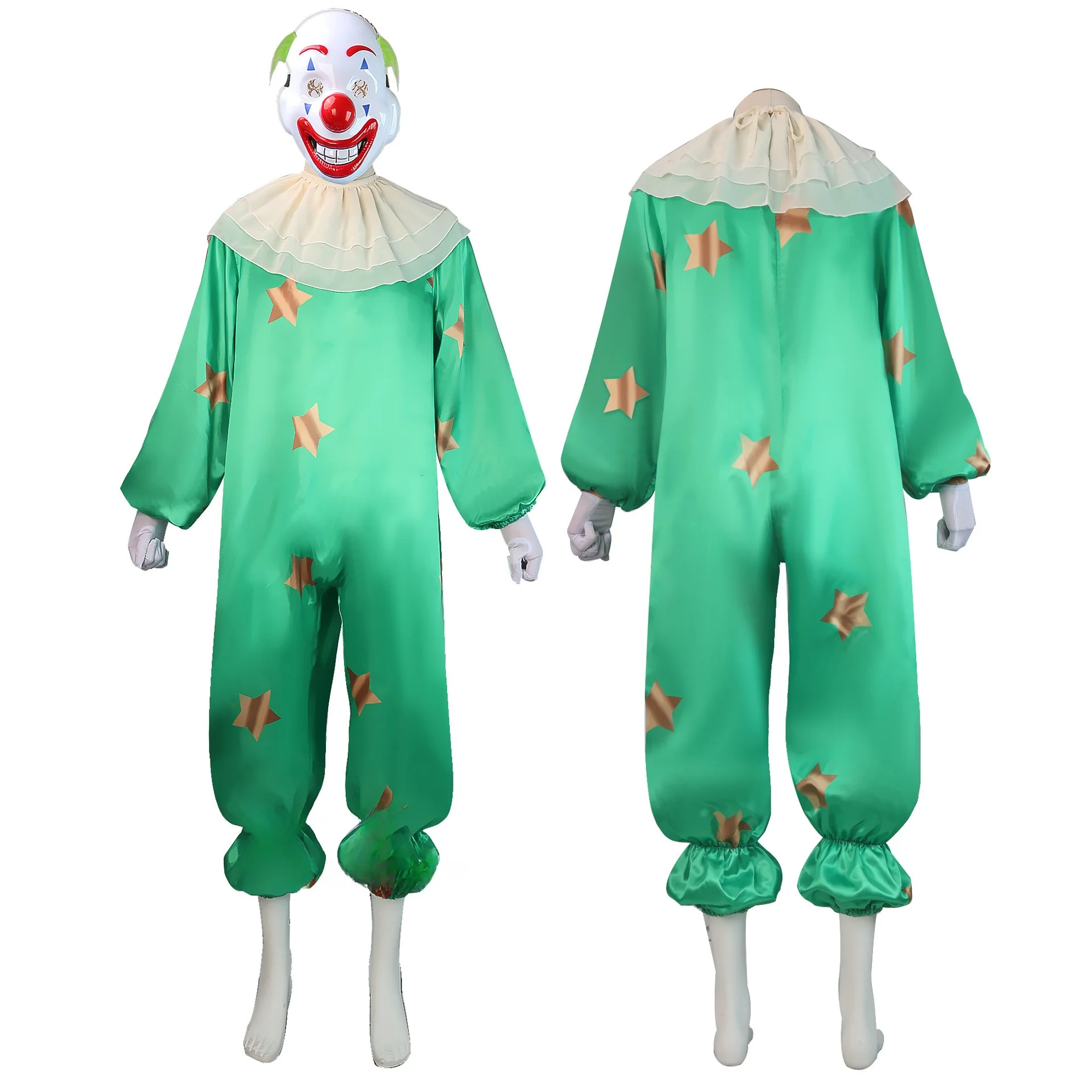 새로운 할로윈 광대 코스프레 의상 서커스 애니메이션 공연복 파티 재미있는 의상 2023 봄 무대 의상