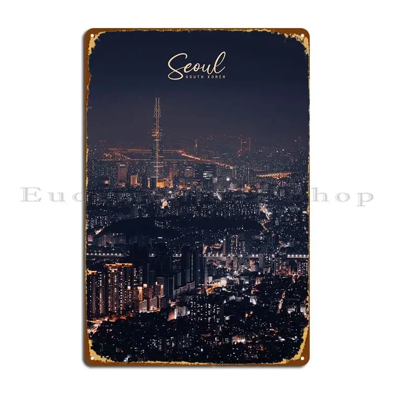 Seoul Metal Sign Pub Custom Club Garage Printing Tin Sign Poster