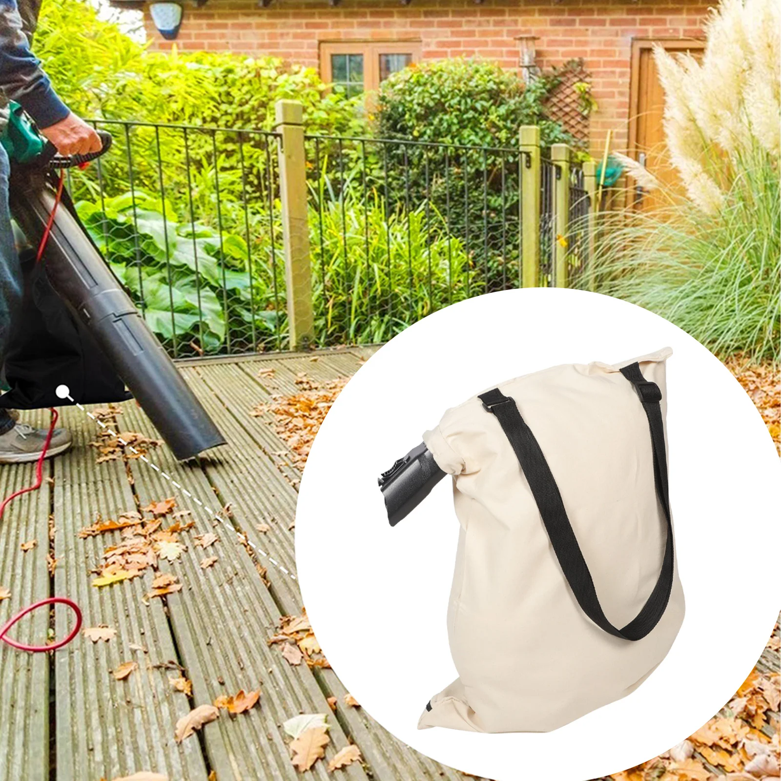 Leaf Blower Container Outdoor Bag Leaves Replacement Practical Vacuum Yard Fallen White Universal