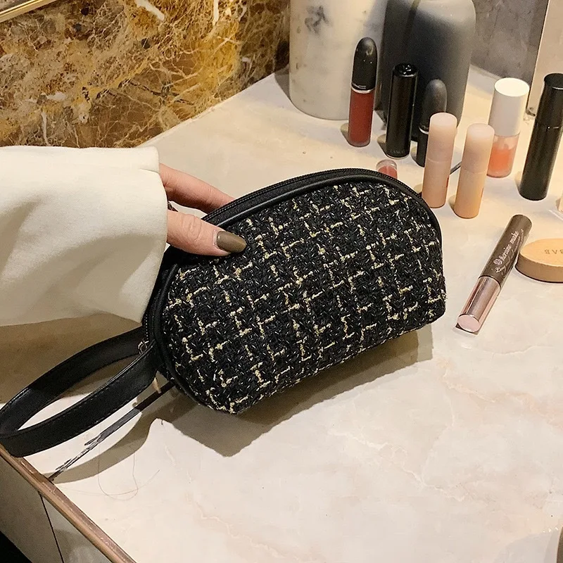 1pc Small Xiangfeng Makeup Bag, Popular Hand-Held Makeup Bag, Large-Capacity Cosmetics Storage Bag