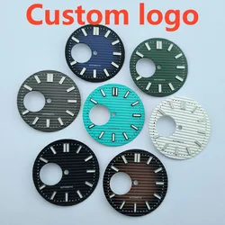 NH38 dial Custom Logo Dial 29.8mm green luminous suitable for NH38 movement watch accessories repair tools